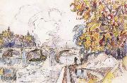 Paul Signac poni royal with the gare d orsay oil